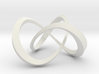 Varying thickness trefoil knot (Square) 3d printed 