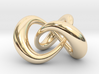Varying thickness trefoil knot (Circle) 3d printed 
