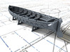 1/96 Scale Royal Navy 32ft Cutter x1 3d printed 3d render showing set detail