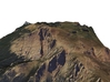Pikes Peak Map, Colorado: 7"x9" 3d printed 