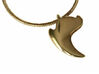 Cat Claw 3d printed Shown on a thin gold chain