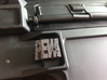 PEW! Mag Release Catch for M4 & M16 Series AEGs 3d printed Matte Black Steel