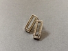 Minimalist Post Earrings, Rectangular Studs 3d printed Minimalist post earrings in silver