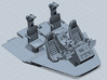 YT1300 MPC CABIN SEATS CONSOLE FLOOR 3d printed Millennium cockpit  with seats, console and floor, render.