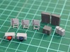 N Scale Engineers Office Furniture 3d printed Painted set. Please note, 1 chair is missing in the image.