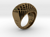 ring-dubbelbol-metaal / double concave metal 3d printed 
