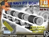 1/48 PT Boat Depth Charge w/ Rack Set001 3d printed 