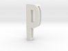 Choker Slide Letters (4cm) - Letter P 3d printed 