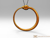 Ouroboros Pendant 6.2cm 3d printed Pendant cord not included