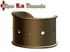 Cosplay Cuff Base (with holes for screw-back spike 3d printed 5mm Holes - Blender Render