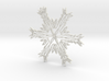 Emily snowflake ornament 3d printed 