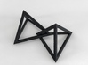 Interlocked Triangle Necklace 3d printed 
