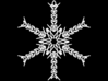 Hannah snowflake ornament 3d printed 