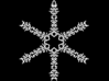 Alexander snowflake ornament 3d printed 