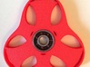 Trefoil Spinner - Red Strong & Flexible 3d printed 