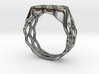 Double Hex Ring, Tapered, Size 8 3d printed 