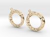 Möbius chain earrings 3d printed 