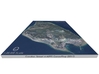 Map of Mackinac Island, Michigan 3d printed 