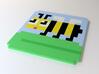 8-bee coaster 3d printed Exclusive 8-bit coaster by the Sevensheaven studio