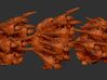Alien Bug Claw Swarm on 20x20mm Bases(for 8mm) 3d printed 