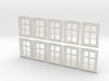1/72nd scale buildabe windows (10 pieces) 3d printed 