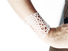 Voronoi bracelet #2 (MEDIUM) 3d printed White Strong & Flexible version