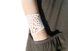 Voronoi bracelet #2 (LARGE) 3d printed White Strong & Flexible version
