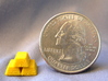 Gold Bars for Catan Indiana & Ohio Scenario 3d printed Gold bar next to a US quarter for sizing.