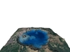 Crater Lake Bathymetry Map 3d printed 
