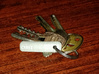 Pint Tag 3d printed Clips onto key ring when not in use.
