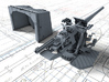 1/72 4.7"/45 QF MK IX CPXVII Guns Ports Closed x4 3d printed 3d render showing product detail