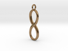 Earring infinity symbol 3d printed 