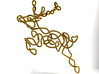 Celtic Knotted Reindeer Pendant/Ornament 3d printed 