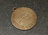 Reference Mark Keychain - early flat type 3d printed Customized keychain with patina