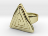 Vortex triangular ring 3d printed 
