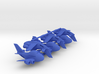 Six funny Boeing 747 plane keychains 3d printed 