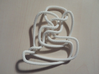 Thistlethwaite unknot (Rope with detail) 3d printed Note that the details do not really show in this material.