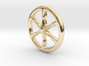 Ancient celtic wheel charioteer's pendant v02 3d printed 