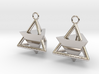  Pyramid triangle earrings Serie 2 type 3 3d printed 