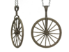 Bicycle Wheel Spinner Pendant 3d printed 