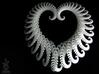 Fractal heart ornament / very large pendant 3d printed 