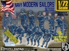 1/72 USN Modern Sailors Set002 3d printed 