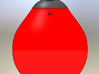 1/32 scale 12" Buoy (Bouy) Barracuda RC Boats 3d printed Solidworks Rendering