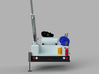 Pickup Reel Static Truck With Crane 1-87 HO Scale 3d printed 