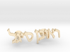 Hebrew Name Cufflinks - "Reuven Segal" 3d printed 