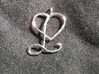 Heart L pendant 3d printed 