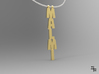 Necklace: Malmi 3d printed Render with 3mm ballchain