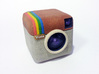 Instagram Style 3D Camera 3d printed Full Color Sandstone  - 40 mm