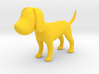 Yellow Earthy Dog 3d printed 