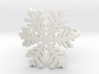 Snowflake ring (size 4) raw silver  3d printed 
